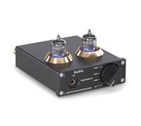 Mini préamplificateur phono pour platine vinyle, à tubes, avec prise UE. Qualité sonore améliorée.