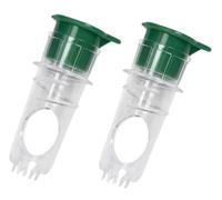 Mini presse-citron avec couvercle, extracteur de jus portable pour agrumes (Green-2pcs)