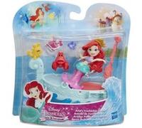Mini Princesse : Ariel La Petite Sirene Avec Le Crabe Sebastien Et Son Bateau - Poupee Disney Princesse