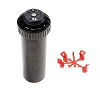 Mini-Pro Lot de 5 arroseurs à turbo 1/2" avec 20 buses de rechange en bonus | Réglable jusqu'à 360 ° | Couverture en caoutchouc | Large compatibilité de têtes | Mécanisme anti-accroissement