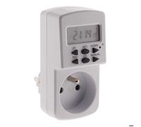 Otio Mini programmateur digital hebdomadaire – 16 programmes, précision minute – Blanc