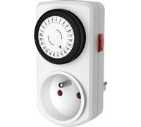 Mini programmateur mécanique journalier - GAO - 3680 W - 48 programmes - Blanc