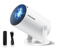 Mini Projecteur 1080P App Intégrée, Wi-Fi 6, Bluetooth, Keystone Vertical Auto, 180° Retroprojecteur Chambre