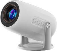 Mini projecteur, 1080P Full HD, design portable, 100m blanc, Eu mâle