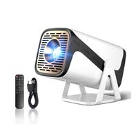 Mini projecteur 1080p, support rotatif à 270°, HDMI/USB Plug & Play, projecteur de film extérieur portable pour clé TV