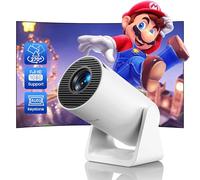 Mini Projecteur 4K 1080P FHD Supporté【Auto Keystone/Courte Focale】 Vidéoprojecteur Portable WiFi Bluetooth avec Angle 270° Zoom 85% Projecteur Vidéo WiFi6 Home Cinéma/Extérieur pour PS5 HDMI USB