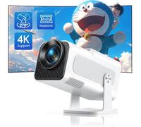 Mini Projecteur 4K 20000Lm - Auto Keystone - Wifi6/Bt - Angle 270° - Compatible Hdmi/Usb/Tv Stick