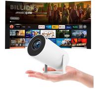 Mini Projecteur 4K Android 11 - Wifi 6, 1080P Full Hd, Rotation 180°, Compatible Téléphone/Pc/Hdmi, Cinéma Maison