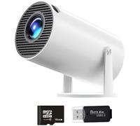 Mini Projecteur 4K Android 11 - Wifi, Bluetooth 5.0, 16Go Carte Offerte, Rotation 180°, Compatible Pc/Ps5/Téléphone