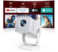 Mini Projecteur 4K【App Intégrée & Auto Keystone】Android 14, Videoprojecteur Portable WiFi6 Bluetooth 5.4 avec Rotation 270°, TOPTRO Mini Video Projecteur Portable 1080P FHD Home Cinéma/Extérieur Zoom