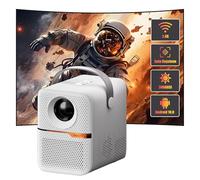 Mini projecteur avec HDMI, 120 ANSI Lumens, résolution 1080P, projecteur Portable pour la Chambre, Le Home cinéma et l'extérieur (Blanc/Noir) - Design Compact, mémoire 2+8G/4+64GM (White 2+8g)