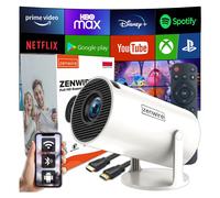 Mini projecteur avec projecteur portable Android - 4K Full HD, support rotati...