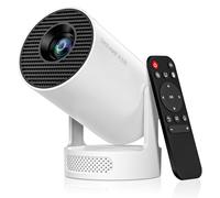 Mini projecteur avec WiFi et Bluetooth | Projecteur 4K 1080P | Correction automatique Keystone 170 ANSI | Projecteur portable rotatif à 210° | Projecteur vidéo à écran 25"-110" pour smartphone