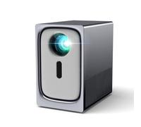 Mini projecteur avec Wifi et Bluetooth, projecteur portable 4K Home Cinéma, projecteurs intelligents compatibles avec iOS/Android/TV Stick/HDMI/PS5, 15000 lumens, natif 1080p, 4K pris en charge