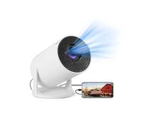 Mini Projecteur avec WiFi et Bluetooth, Support 1080P Projecteur Portable Projecteur de Film Réglable à 270 ° Projecteur LED pour Téléphone USB TV Stick Ordinateur Portable