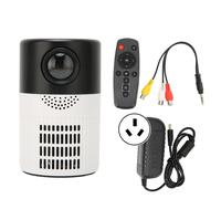 Mini projecteur HD 1080P Portable son cinématographique double ventilateur refroidissement projecteur de film pour DVD Noir Blanc prix AU