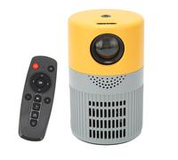 Mini projecteur HD 1080P, son cinématographique Portable, double ventilateur, projecteur de film de refroidissement pour DVD Jaune Gris, prix UK