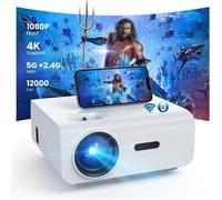 Mini Projecteur - HOPVISION - 4K - 12000 Lumens - WiFi - Bluetooth - Full HD 1080P