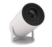 Mini Projecteur Intelligent 4K, Grand écran de 130 Pouces, Correction Automatique de ± 15 Degrés, Projecteur Rond sans Fil avec WiFi, Bluetooth