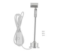 Mini projecteur LED, lampe d'armoire USB 5V montée sur poteau, lumière d'affichage pour vitrine d'image, pour peinture, vitrine de bijoux (Lumière chaude)