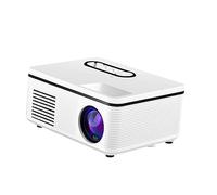 Mini Projecteur LED Portable Blanc en PVC pour Cinéma Maison