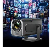 Mini projecteur, mini projecteur avec écran de projection, vidéoprojecteur portable Full HD 1080P, projecteur de film domestique compatible avec HDMI/USB/smartphone, utilisation intérieure et extérieu