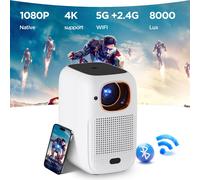 Mini projecteur Mini projecteur pour affichage simultané 1080P 10400 mAh Batterie Autofocus LCD Bluetooth 5.1 HDeye V1