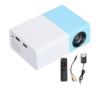 Mini Projecteur, Mini Projecteur pour Dessin animé, Projecteur de Téléphone Portable pour pour Enfants, Petit Projecteur de Film Extérieur avec HDMI, USB, Audio, Carte TF,