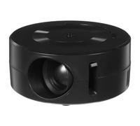 Mini Projecteur Portable 1080p Duplication D'écran et Haut-Parleur | Calibration Optique, Usage Familial à Domicile, ABS et Verre, Noir, pour Divertissement et Dessins Animés