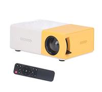 Mini Projecteur Portable, 1920x1080 HD 24-60in Grand Écran, Projecteur Vidéo LED avec Télécommande Imagerie par Réflexion Diffuse de Taille Mini pour la Maison/l'extérieur/Les Jeux/Le(EU)