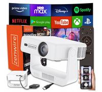 Mini projecteur portable Android 14 WiFi 360 Full HD 4K pour téléphone Zenwire P