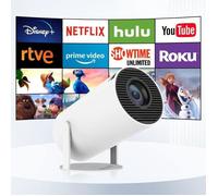 Mini Projecteur Portable Bluetooth Auto, 12000L Vidéoprojecteur Intelligent 4K Full Hd Supportée, Avec Wifi 6, Bt 5.0, Retour[H179]