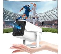 Mini Projecteur Portable, Focus Électrique Videoprojecteur Bluetooth Supporte 4K 1080P Auto Keystone Rotation 270°, Rétroprojecteur À Led Pour Home Cinéma Compatibile Avec Tv Stick Hdmi Usb