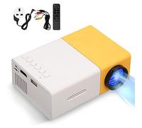 Mini Projecteur Portable HD 1080P HiFi - Projecteur Domestique Intelligent avec HDMI, USB, Carte de Stockage, AV pour Smartphone,