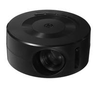 Mini Projecteur Portable Noir, pour Smartphone, Résolution 320x180p | Support 1080p, Haut-parleur Intégré 4ω 2w, Alimentation Dc 5v 2a, Usage École et Restaurant