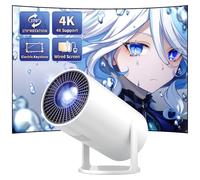Mini projecteur portable Proyector 4K, Full HD 1080p, petit projecteur avec support rotatif à 270°, projecteur de film compatible avec clé TV, smartphone, HDMI, USB pour chambre à coucher/camping en
