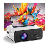 Mini Projecteur Portable - Videoprojecteur 4K Supporté - Android 11.0 - Auto Keystone - VISULAPEX V12 Pro - 5G WiFi 6 BT 5.2