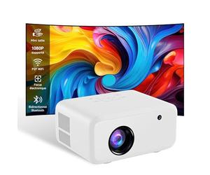 Mini Projecteur Portable, VISULAPEX V3pro 5G WiFi Vidéoprojecteur 12000LM, 1080P Full HD Supportée, Rétroprojecteur pour Home Cinéma, Compatible avec Smartphone HDMI USB Firestick