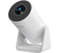 Mini projecteur, prise en charge de 1080p, 300 lumens ANSI, correction automatique du trapèze, blanc, prise UE