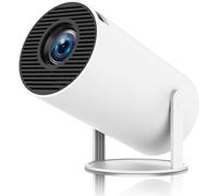 Mini projecteur, projecteur avec WiFi 6 et Bluetooth, projecteur portable avec support 4K 1080p, projecteur intelligent rotatif à 180° 160ANSI, Keystone automatique avec projecteur vidéo Android 11