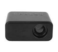 Mini Projecteur, Projecteur de Film télécommandé 1920 X 1080 Haut-Parleur intégré Portable alimenté par USB pour Bureau Familial 100-240 V Noir (Prise UE