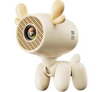 Mini projecteur, projecteur intelligent de chien de dessin animé avec Wifi 6 et Bluetooth 5.1, support Full HD 4K, projecteur portable Android 11, 160ANSI Correction automatique Keystone écran 130