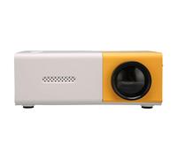 Mini Projecteur, Projecteur Intelligent Portable USB HiFi HD 1080P avec Télécommande, Multi-Ports, Zoom focalisé, Son Stéréo, Protection des Yeux, pour la Maison et L'extérieur