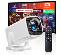 Mini projecteur, projecteur portable 4K, projecteur Full HD 1080p pour extérieur, projecteur de film rotatif à 270°, affichage maximum de 200 pouces, compatible avec smartphone, TV Stick,