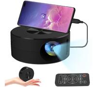 Mini Projecteur, Projecteur Portable avec la Même Fonction D'écran, Petit Projecteur de Poche avec Télécommande Haut-Parleur intégré, Projecteur d'alimentation Mobile pour