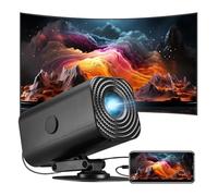 Mini Projecteur, Projecteur Portable de Support Full HD 1080P avec WiFi & BT, 360 ° Rotation 150 Scream Movie Projecteur,Compatible avec HDMI,USB,Smartphone,PC,Ordinateur (Black)