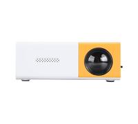 Mini projecteur, projecteur vidéo Full HD 1080p, projecteur de cinéma maison portable en plein air, compatible avec HDMI, USB, AV, smartphone, tablette, ordinateur portable (prise US)