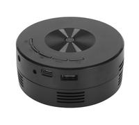 Mini Projecteur, Protection des Yeux, Haut-Parleur intégré Pocket Projecteur LED pour Une Utilisation à Domicile avec Plusieurs Ports (Black)