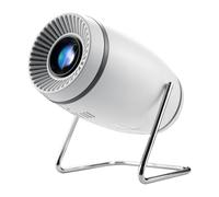 Mini projecteur sans fil avec WiFi et Bluetooth, rotation à 180° 4K 1080p Smart Movie Projector Support 130'' Keystone Auto Utilisation intérieure et extérieure Compatible avec HDMI/USB/Smartphone/PC