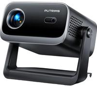 Mini-projecteur, support réglable à 145°, prise en charge WiFi et Bluetooth, luminosité de 18000 L, comme sur l'image, prise UE